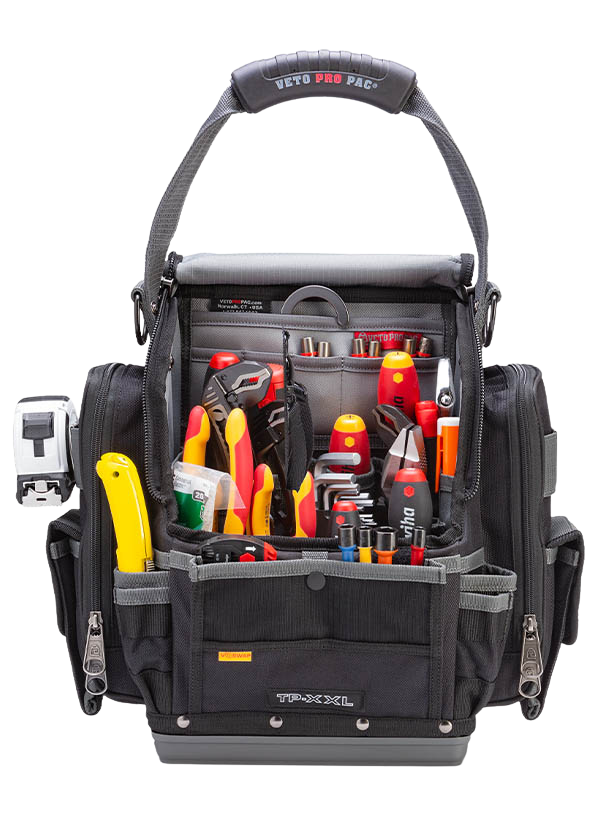 VPP10088 TP-XXL Extra Large, Zippered Technician Tool Pouch with tools